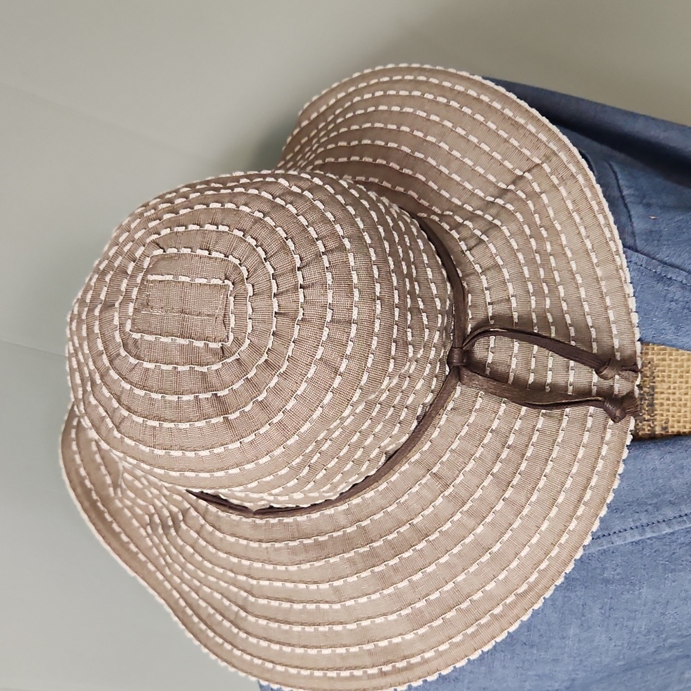 Scala Collezioni Wide Brim Hat. Adjustable Tie En… - image 5